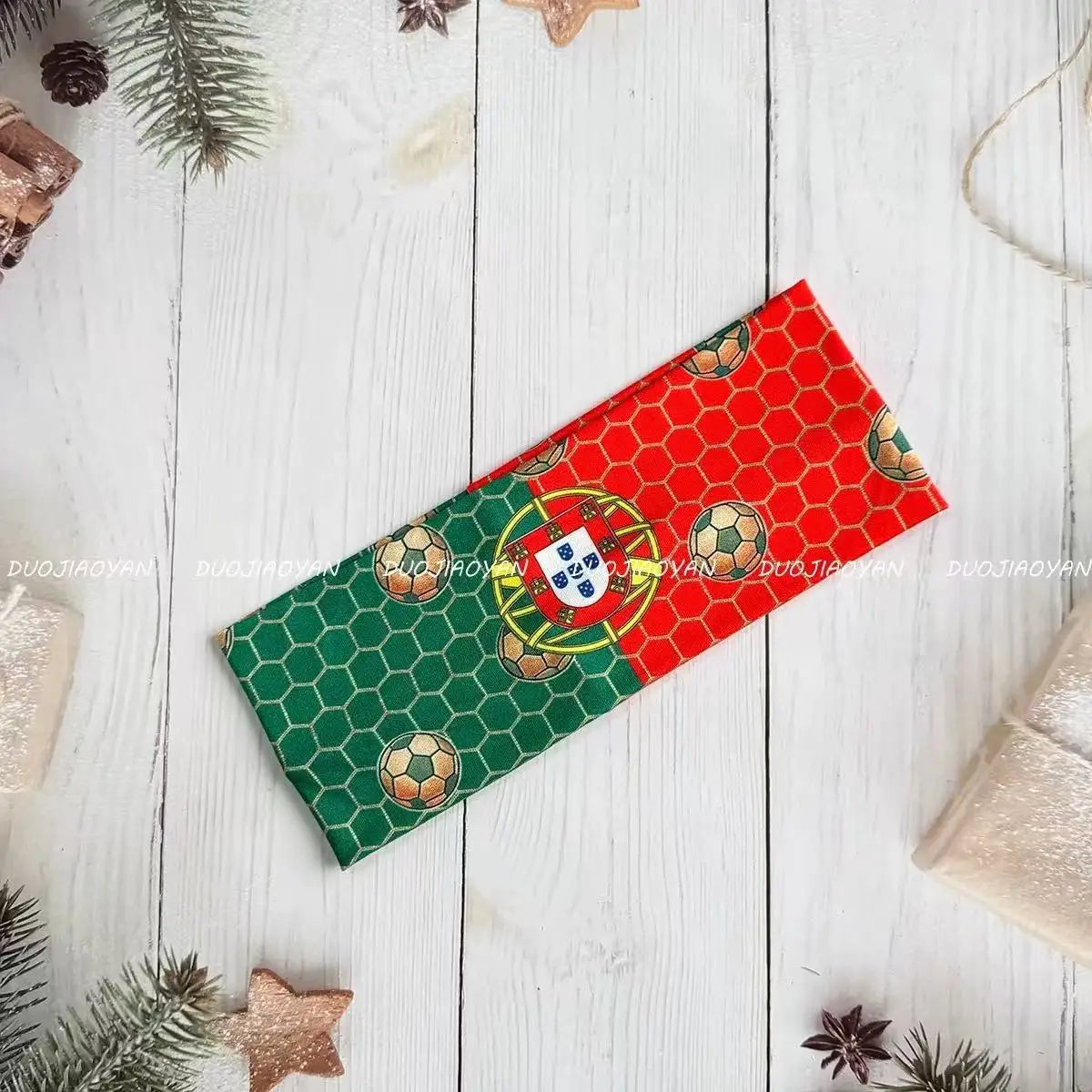 Bandeau de sport pour football américain avec drapeau national 2026, adapté aux garçons et aux filles.