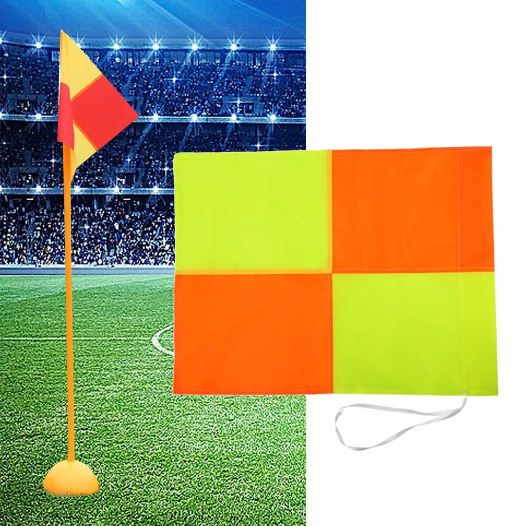 Drapeau d'angle de Football, accessoires de drapeau de sport, drapeau d'angle de terrain de Football jouant