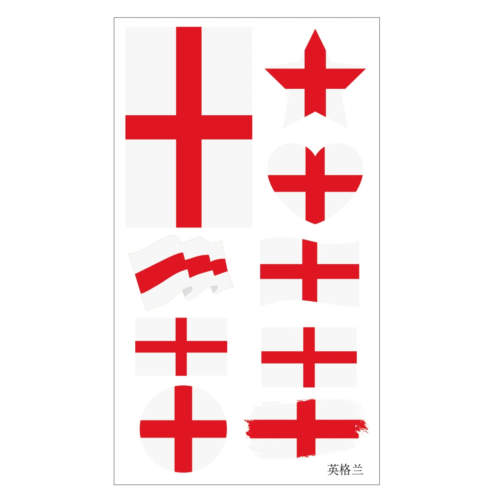 Tatouages/autocollants pour le visage pour les fans de football américain, accessoires de cheering pour événements, tatouage temporaire drapeau national, adapté aux adultes et aux enfants