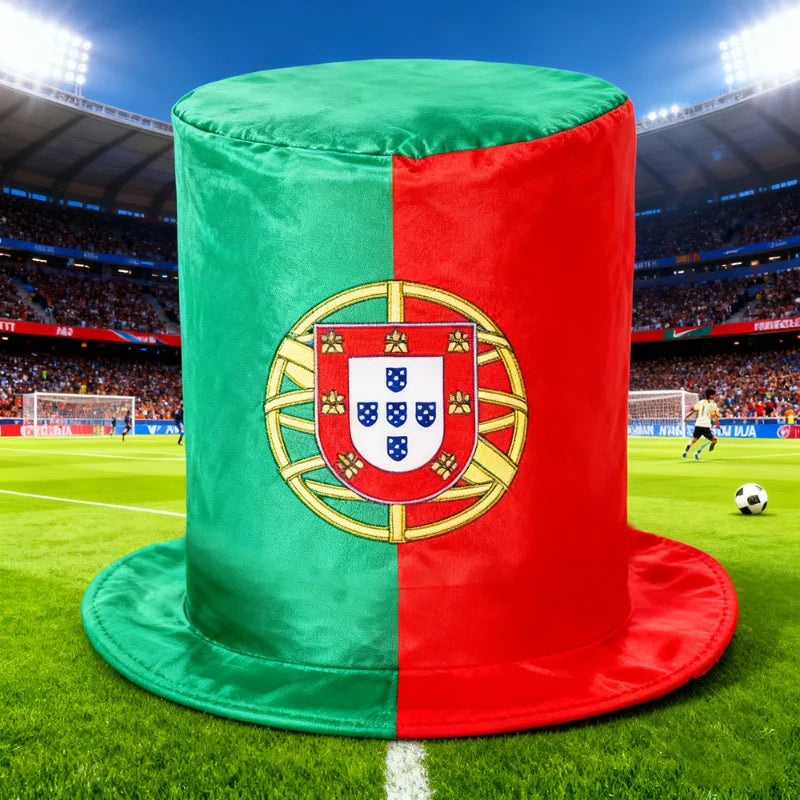 Chapeau de drapeau de l'équipe nationale des événements de football mondial, chapeau haut-de-forme pour les fans du tournoi de football, pour les carnaval et les célébrations de fête de football, 2026