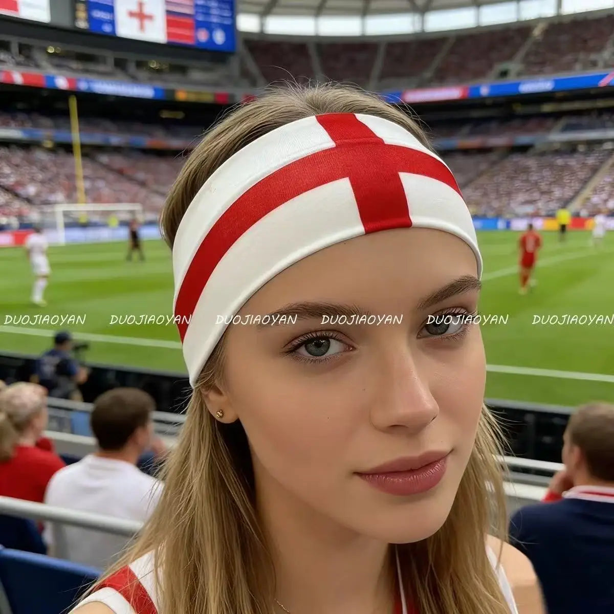 Bandeau de sport pour football américain avec drapeau national 2026, adapté aux garçons et aux filles.