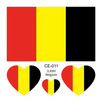 10 feuilles drapeau National tatouage temporaire visage bras hommes femmes faux Tatoo brésil russie amérique allemagne jeux de Football tatouages