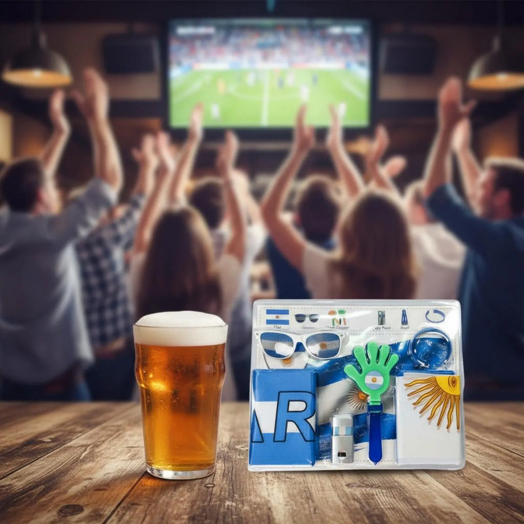 Kit d'accessoires pour supporters sportifs, drapeau national, kit de cheering, fournitures de fête pour les fans de sport, événements sportifs