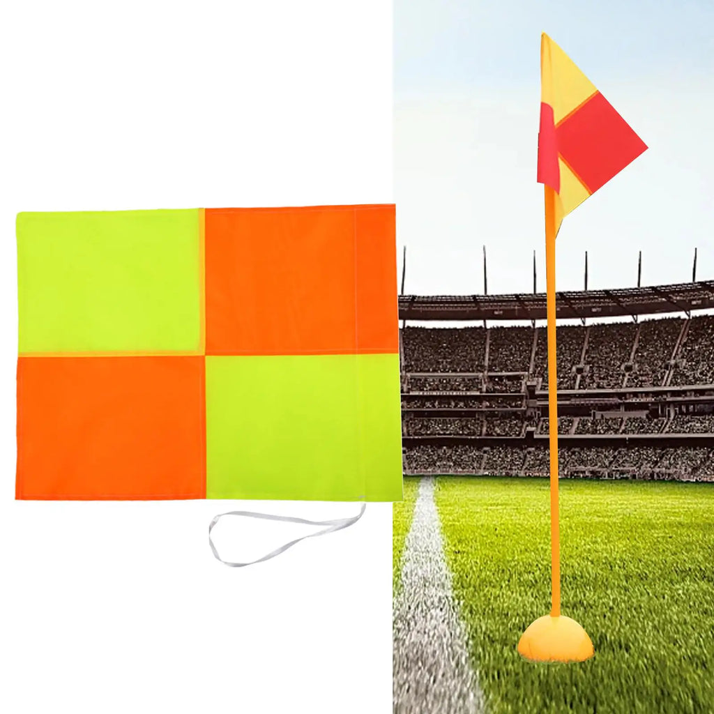 Drapeau d'angle de Football, accessoires de drapeau de sport, drapeau d'angle de terrain de Football jouant