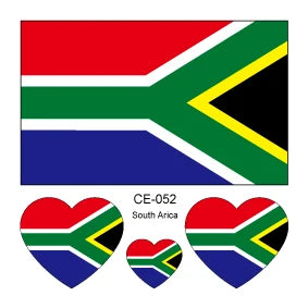 10 feuilles drapeau National tatouage temporaire visage bras hommes femmes faux Tatoo brésil russie amérique allemagne jeux de Football tatouages