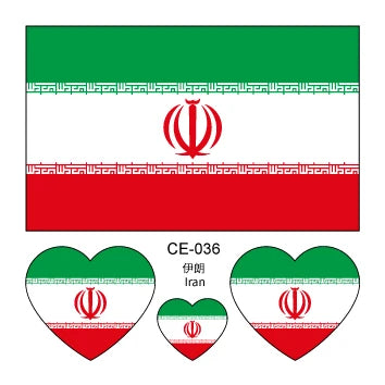 10 feuilles drapeau National tatouage temporaire visage bras hommes femmes faux Tatoo brésil russie amérique allemagne jeux de Football tatouages
