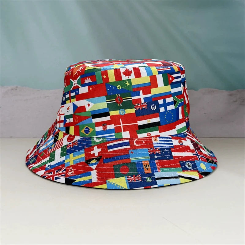 Chapeau Bob Réversible Drapeaux Nationaux 2026 pour Hommes et Femmes, Chapeau de Pêcheur pour Fans de Football, Idéal Fête et Coupe du Monde