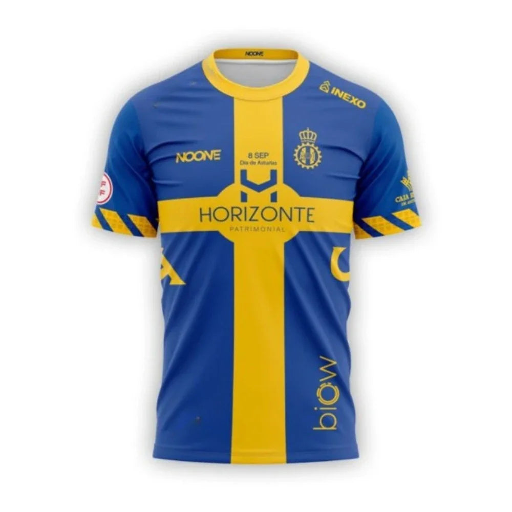 Maillot de football unisexe Espagne bleu et jaune à croix, T-shirt oversize à manches courtes pour équipe de football, Tee-shirt de sport streetwear