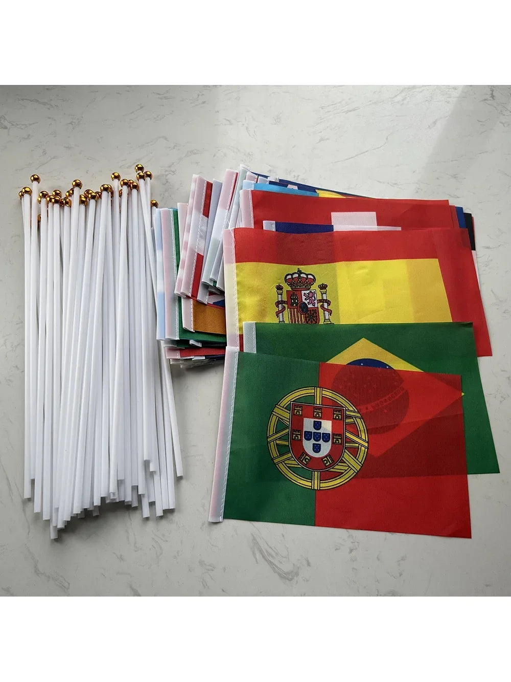 2026 Guirlande de drapeaux nationaux de pays du monde 14x21cm, 48 pièces, pour la Coupe du Monde de Football, décoration événementielle