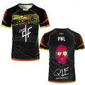 Maillots 90 Minute – T-shirt d'entraînement de football imprimé et respirant pour hommes, femmes et enfants – Tendance, manches courtes, style Hip Hop Streetwear