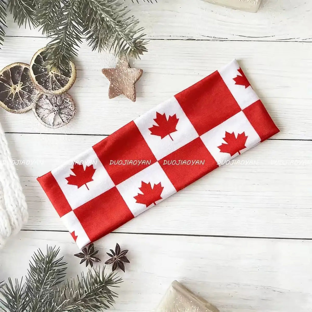 Bandeau de sport pour football américain avec drapeau national 2026, adapté aux garçons et aux filles.