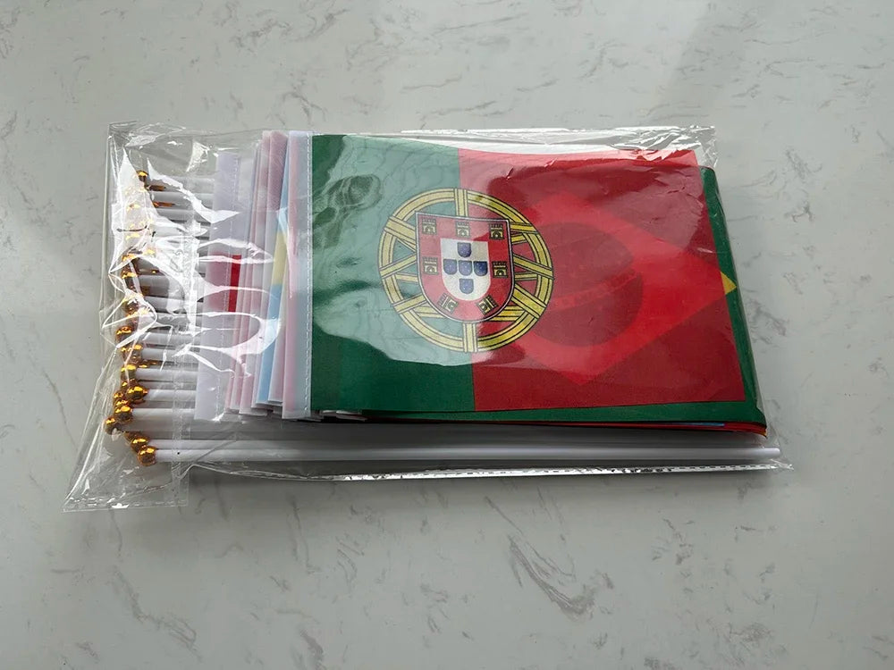 2026 Guirlande de drapeaux nationaux de pays du monde 14x21cm, 48 pièces, pour la Coupe du Monde de Football, décoration événementielle