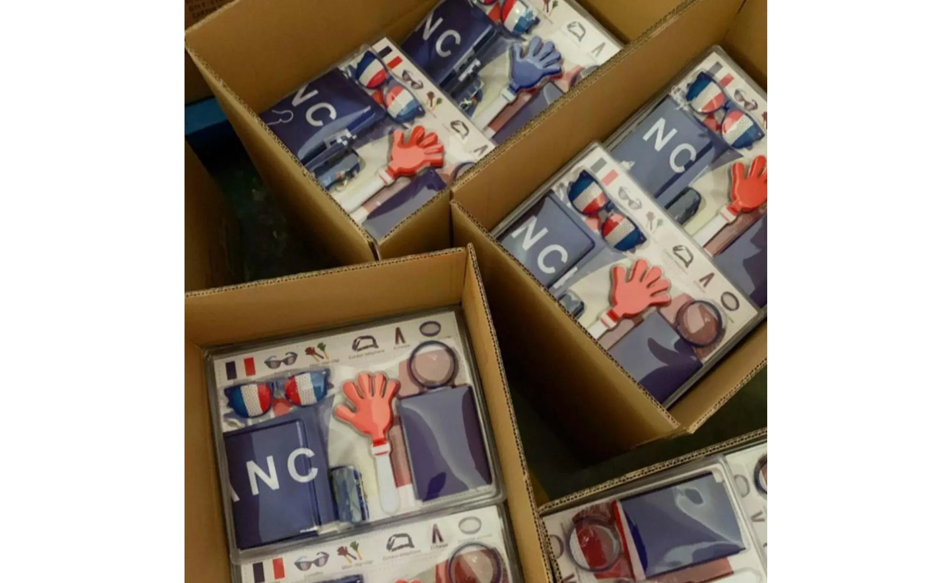 Kit d'accessoires pour supporters sportifs, drapeau national, kit de cheering, fournitures de fête pour les fans de sport, événements sportifs