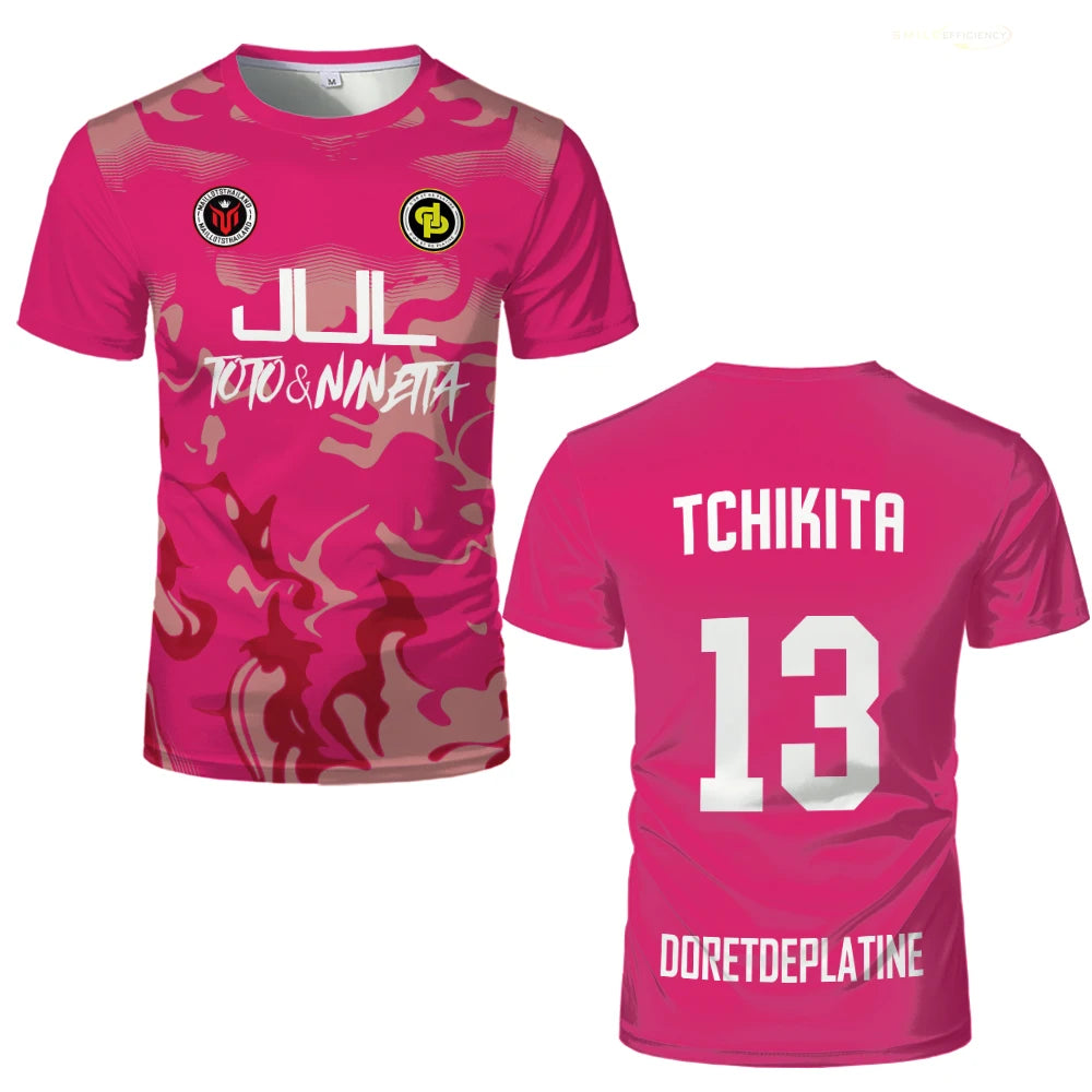 Maillot Football JUL Tchikita – Séchage rapide, Style 3D